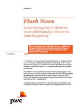 Flash News: Luxembourg tax authorities issue additional guidance on transfer pricing
