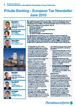 Private Banking - European Tax Newsletter (June 2010)