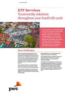 ETF Services: Trustworthy solutions throughout your fund's life cycle